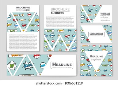 Abstract vector layout background set. For art template design, list, front page, mockup brochure theme style, banner, idea, cover, booklet, print, flyer, book, blank, card, ad, sign, sheet, a4.