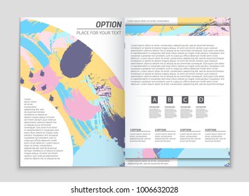 Abstract vector layout background set. For art template design, list, front page, mockup brochure theme style, banner, idea, cover, booklet, print, flyer, book, blank, card, ad, sign, sheet, a4