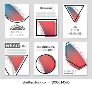 Abstract vector layout background set. For art template design, list, front page, mockup brochure theme style, banner, idea, cover, booklet, print, flyer, book, blank, card, ad, sign, sheet, a4.