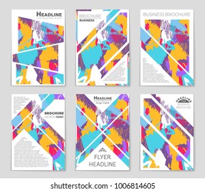 Abstract vector layout background set. For art template design, list, front page, mockup brochure theme style, banner, idea, cover, booklet, print, flyer, book, blank, card, ad, sign, sheet, a4