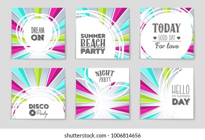 Abstract vector layout background set. For art template design, list, front page, mockup brochure theme style, banner, idea, cover, booklet, print, flyer, book, blank, card, ad, sign, sheet, a4.