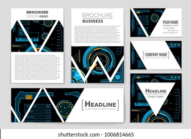 Abstract vector layout background set. For art template design, list, front page, mockup brochure theme style, banner, idea, cover, booklet, print, flyer, book, blank, card, ad, sign, sheet, a4.