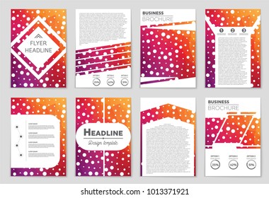 Abstract vector layout background set. For art template design, list, front page, mockup brochure theme style, banner, idea, cover, booklet, print, flyer, book, blank, card, ad, sign, sheet, a4