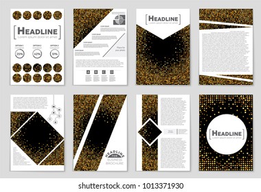 Abstract vector layout background set. For art template design, list, front page, mockup brochure theme style, banner, idea, cover, booklet, print, flyer, book, blank, card, ad, sign, sheet, a4