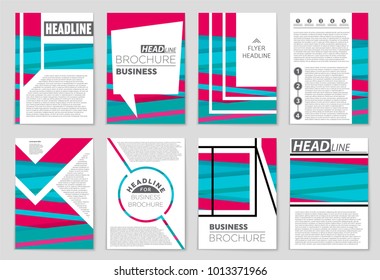 Abstract vector layout background set. For art template design, list, front page, mockup brochure theme style, banner, idea, cover, booklet, print, flyer, book, blank, card, ad, sign, sheet,, a4.