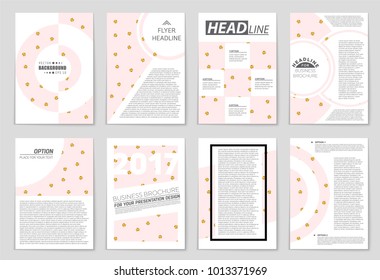 Abstract vector layout background set. For art template design, list, front page, mockup brochure theme style, banner, idea, cover, booklet, print, flyer, book, blank, card, ad, sign, sheet, a4