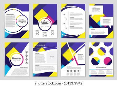 Abstract vector layout background set. For art template design, list, front page, mockup brochure theme style, banner, idea, cover, booklet, print, flyer, book, blank, card, ad, sign, sheet,, a4.