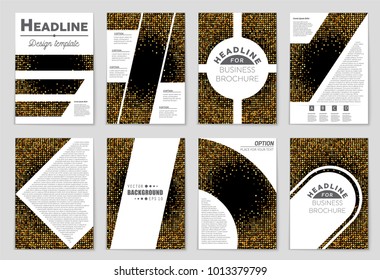 Abstract vector layout background set. For art template design, list, front page, mockup brochure theme style, banner, idea, cover, booklet, print, flyer, book, blank, card, ad, sign, sheet, a4