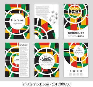 Abstract vector layout background set. For art template design, list, front page, mockup brochure theme style, banner, idea, cover, booklet, print, flyer, book, blank, card, ad, sign, sheet, a4.