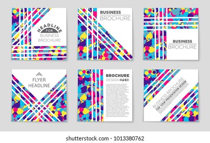 Abstract vector layout background set. For art template design, list, front page, mockup brochure theme style, banner, idea, cover, booklet, print, flyer, book, blank, card, ad, sign, sheet, a4.