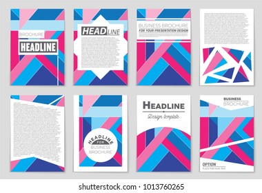 Abstract vector layout background set. For art template design, list, front page, mockup brochure theme style, banner, idea, cover, booklet, print, flyer, book, blank, card, ad, sign, sheet, a4