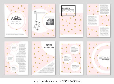 Abstract vector layout background set. For art template design, list, front page, mockup brochure theme style, banner, idea, cover, booklet, print, flyer, book, blank, card, ad, sign, sheet, a4