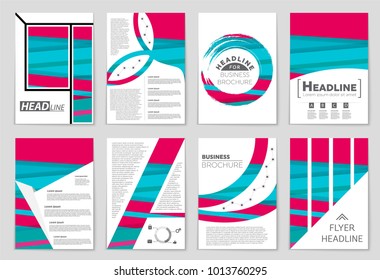 Abstract vector layout background set. For art template design, list, front page, mockup brochure theme style, banner, idea, cover, booklet, print, flyer, book, blank, card, ad, sign, sheet,, a4.