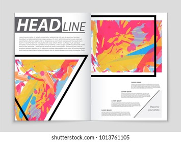 Abstract vector layout background set. For art template design, list, front page, mockup brochure theme style, banner, idea, cover, booklet, print, flyer, book, blank, card, ad, sign, sheet, a4