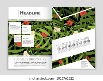 Abstract vector layout background set. For art template design, list, front page, mockup brochure theme style, banner, idea, cover, booklet, print, flyer, book, blank, card, ad, sign, sheet, a4