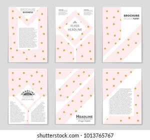 Abstract vector layout background set. For art template design, list, front page, mockup brochure theme style, banner, idea, cover, booklet, print, flyer, book, blank, card, ad, sign, sheet, a4