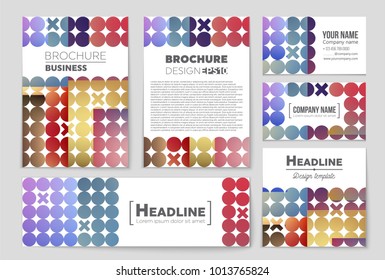 Abstract vector layout background set. For art template design, list, front page, mockup brochure theme style, banner, idea, cover, booklet, print, flyer, book, blank, card, ad, sign, sheet, a4