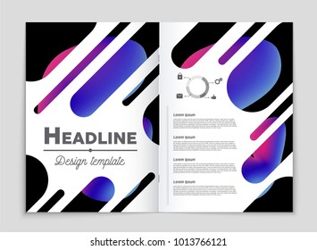 Abstract vector layout background set. For art template design, list, front page, mockup brochure theme style, banner, idea, cover, booklet, print, flyer, book, blank, card, ad, sign, sheet, a4