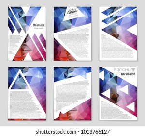 Abstract vector layout background set. For art template design, list, front page, mockup brochure theme style, banner, idea, cover, booklet, print, flyer, book, blank, card, ad, sign, sheet, a4