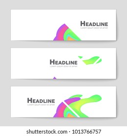 Abstract vector layout background set. For art template design, list, front page, mockup brochure theme style, banner, idea, cover, booklet, print, flyer, book, blank, card, ad, sign, sheet, a4