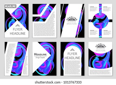 Abstract vector layout background set. For art template design, list, front page, mockup brochure theme style, banner, idea, cover, booklet, print, flyer, book, blank, card, ad, sign, sheet, a4