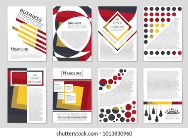 Abstract vector layout background set. For art template design, list, front page, mockup brochure theme style, banner, idea, cover, booklet, print, flyer, book, blank, card, ad, sign, sheet,, a4.