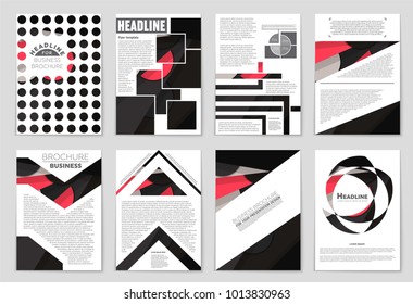 Abstract vector layout background set. For art template design, list, front page, mockup brochure theme style, banner, idea, cover, booklet, print, flyer, book, blank, card, ad, sign, sheet,, a4.