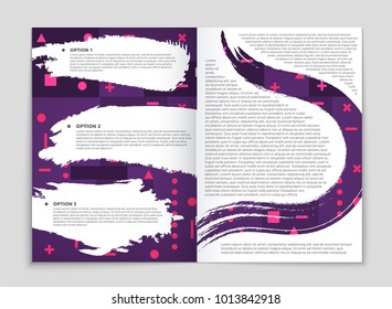 Abstract vector layout background set. For art template design, list, front page, mockup brochure theme style, banner, idea, cover, booklet, print, flyer, book, blank, card, ad, sign, sheet, a4.