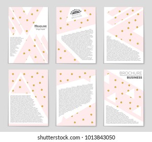 Abstract vector layout background set. For art template design, list, front page, mockup brochure theme style, banner, idea, cover, booklet, print, flyer, book, blank, card, ad, sign, sheet, a4
