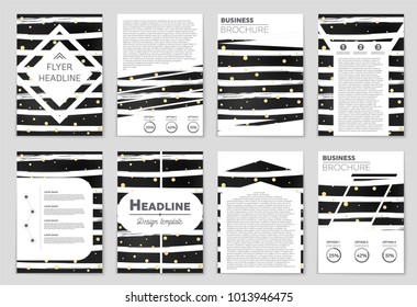 Abstract vector layout background set. For art template design, list, front page, mockup brochure theme style, banner, idea, cover, booklet, print, flyer, book, blank, card, ad, sign, sheet, a4