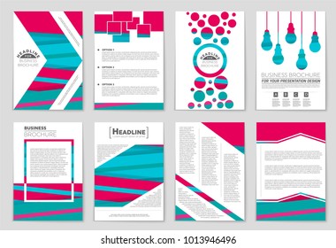 Abstract vector layout background set. For art template design, list, front page, mockup brochure theme style, banner, idea, cover, booklet, print, flyer, book, blank, card, ad, sign, sheet,, a4.