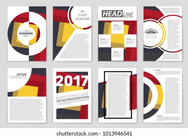 Abstract vector layout background set. For art template design, list, front page, mockup brochure theme style, banner, idea, cover, booklet, print, flyer, book, blank, card, ad, sign, sheet,, a4.