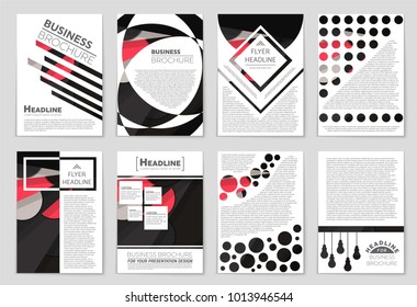 Abstract vector layout background set. For art template design, list, front page, mockup brochure theme style, banner, idea, cover, booklet, print, flyer, book, blank, card, ad, sign, sheet,, a4.