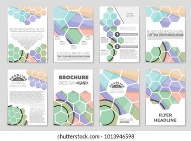 Abstract vector layout background set. For art template design, list, front page, mockup brochure theme style, banner, idea, cover, booklet, print, flyer, book, blank, card, ad, sign, sheet,, a4.