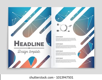 Abstract vector layout background set. For art template design, list, front page, mockup brochure theme style, banner, idea, cover, booklet, print, flyer, book, blank, card, ad, sign, sheet, a4.