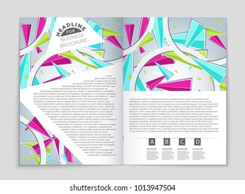 Abstract vector layout background set. For art template design, list, front page, mockup brochure theme style, banner, idea, cover, booklet, print, flyer, book, blank, card, ad, sign, sheet, a4.