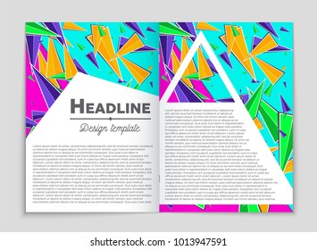 Abstract vector layout background set. For art template design, list, front page, mockup brochure theme style, banner, idea, cover, booklet, print, flyer, book, blank, card, ad, sign, sheet, a4.