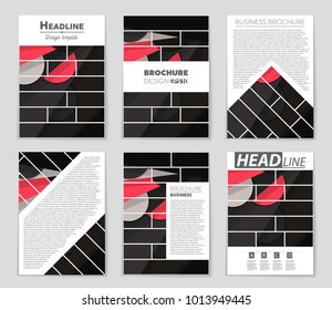 Abstract vector layout background set. For art template design, list, front page, mockup brochure theme style, banner, idea, cover, booklet, print, flyer, book, blank, card, ad, sign, sheet,, a4.
