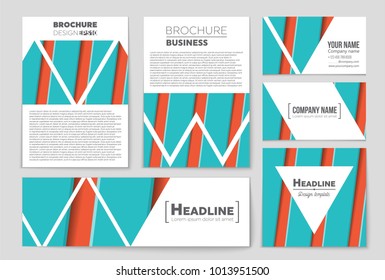 Abstract vector layout background set. For art template design, list, front page, mockup brochure theme style, banner, idea, cover, booklet, print, flyer, book, blank, card, ad, sign, sheet, a4.
