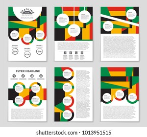 Abstract vector layout background set. For art template design, list, front page, mockup brochure theme style, banner, idea, cover, booklet, print, flyer, book, blank, card, ad, sign, sheet, a4.