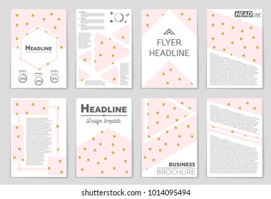 Abstract vector layout background set. For art template design, list, front page, mockup brochure theme style, banner, idea, cover, booklet, print, flyer, book, blank, card, ad, sign, sheet, a4