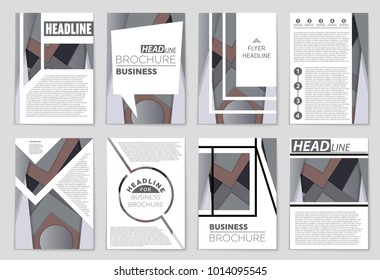 Abstract vector layout background set. For art template design, list, front page, mockup brochure theme style, banner, idea, cover, booklet, print, flyer, book, blank, card, ad, sign, sheet,, a4.