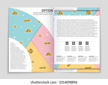 Abstract vector layout background set. For art template design, list, front page, mockup brochure theme style, banner, idea, cover, booklet, print, flyer, book, blank, card, ad, sign, sheet, a4