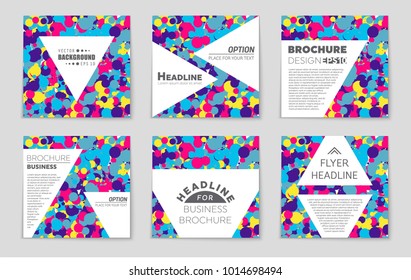 Abstract vector layout background set. For art template design, list, front page, mockup brochure theme style, banner, idea, cover, booklet, print, flyer, book, blank, card, ad, sign, sheet, a4.