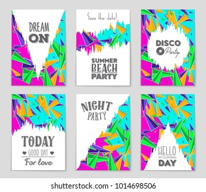 Abstract vector layout background set. For art template design, list, front page, mockup brochure theme style, banner, idea, cover, booklet, print, flyer, book, blank, card, ad, sign, sheet, a4.