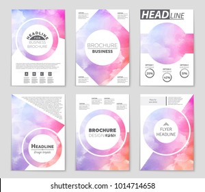 Abstract vector layout background set. For art template design, list, front page, mockup brochure theme style, banner, idea, cover, booklet, print, flyer, book, blank, card, ad, sign, sheet, a4