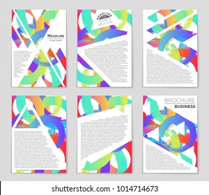Abstract vector layout background set. For art template design, list, front page, mockup brochure theme style, banner, idea, cover, booklet, print, flyer, book, blank, card, ad, sign, sheet, a4