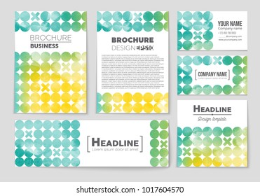 Abstract vector layout background set. For art template design, list, front page, mockup brochure theme style, banner, idea, cover, booklet, print, flyer, book, blank, card, ad, sign, sheet, a4.