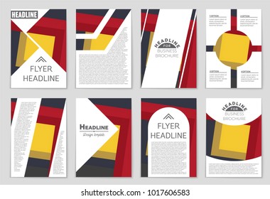 Abstract vector layout background set. For art template design, list, front page, mockup brochure theme style, banner, idea, cover, booklet, print, flyer, book, blank, card, ad, sign, sheet,, a4.