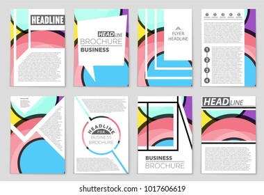 Abstract vector layout background set. For art template design, list, front page, mockup brochure theme style, banner, idea, cover, booklet, print, flyer, book, blank, card, ad, sign, sheet,, a4.